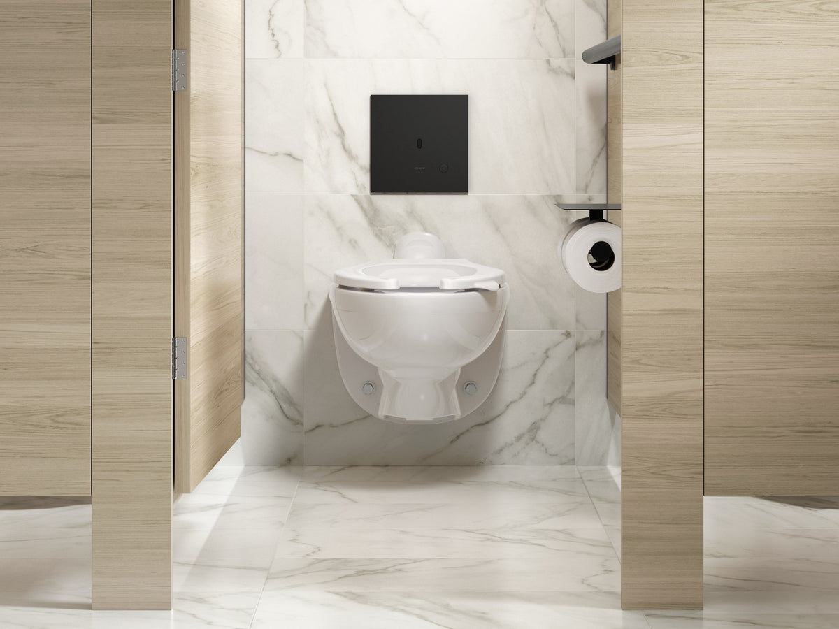 KOHLER K-90TB00L50 Mach Flex Metal faceplate for concealed touchless toilet flushometer, 1.1 gpf, matte black - view 2