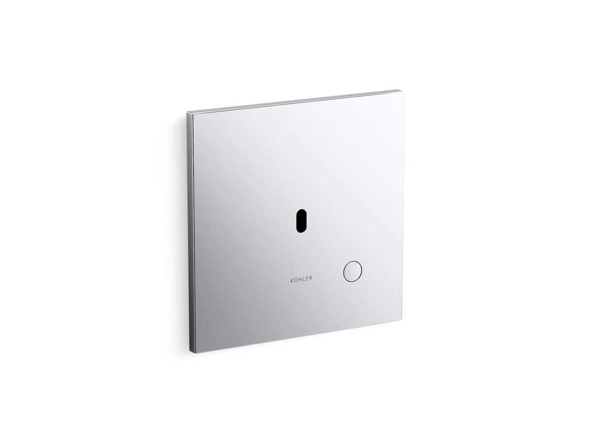 KOHLER K-90UB00D40 Mach Flex Metal faceplate for concealed touchless urinal flushometer, 0.125 gpf, polished chrome