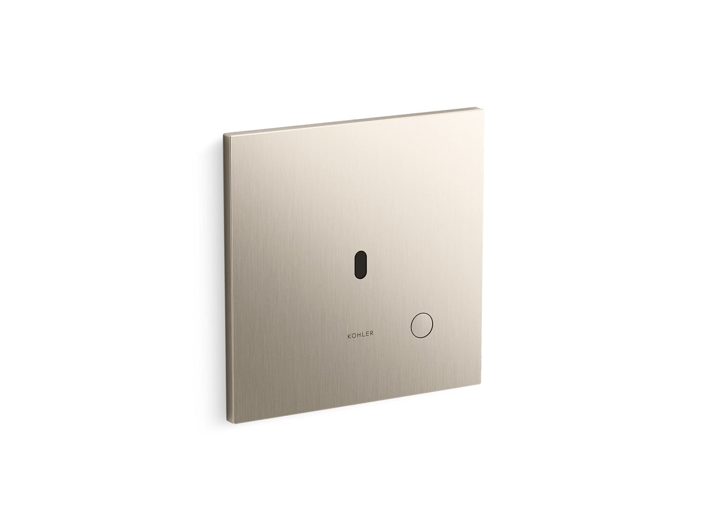 KOHLER K-90UB00D40 Mach Flex Metal faceplate for concealed touchless urinal flushometer, 0.125 gpf, vibrant brushed nickel