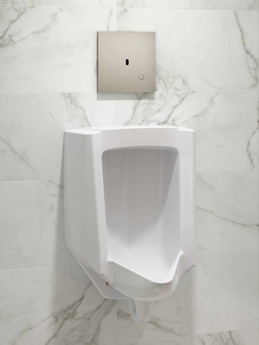 KOHLER K-90UB00D40 Mach Flex Metal faceplate for concealed touchless urinal flushometer, 0.125 gpf, vibrant brushed...