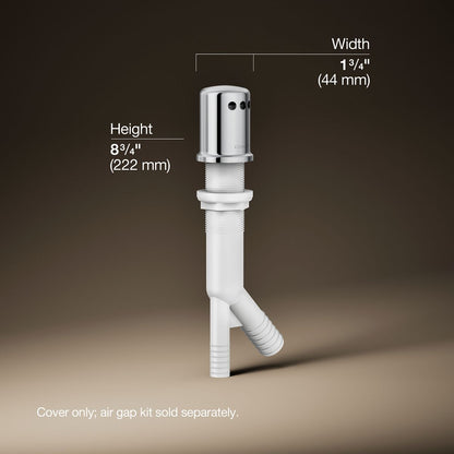 3/4 view of product with dimensions