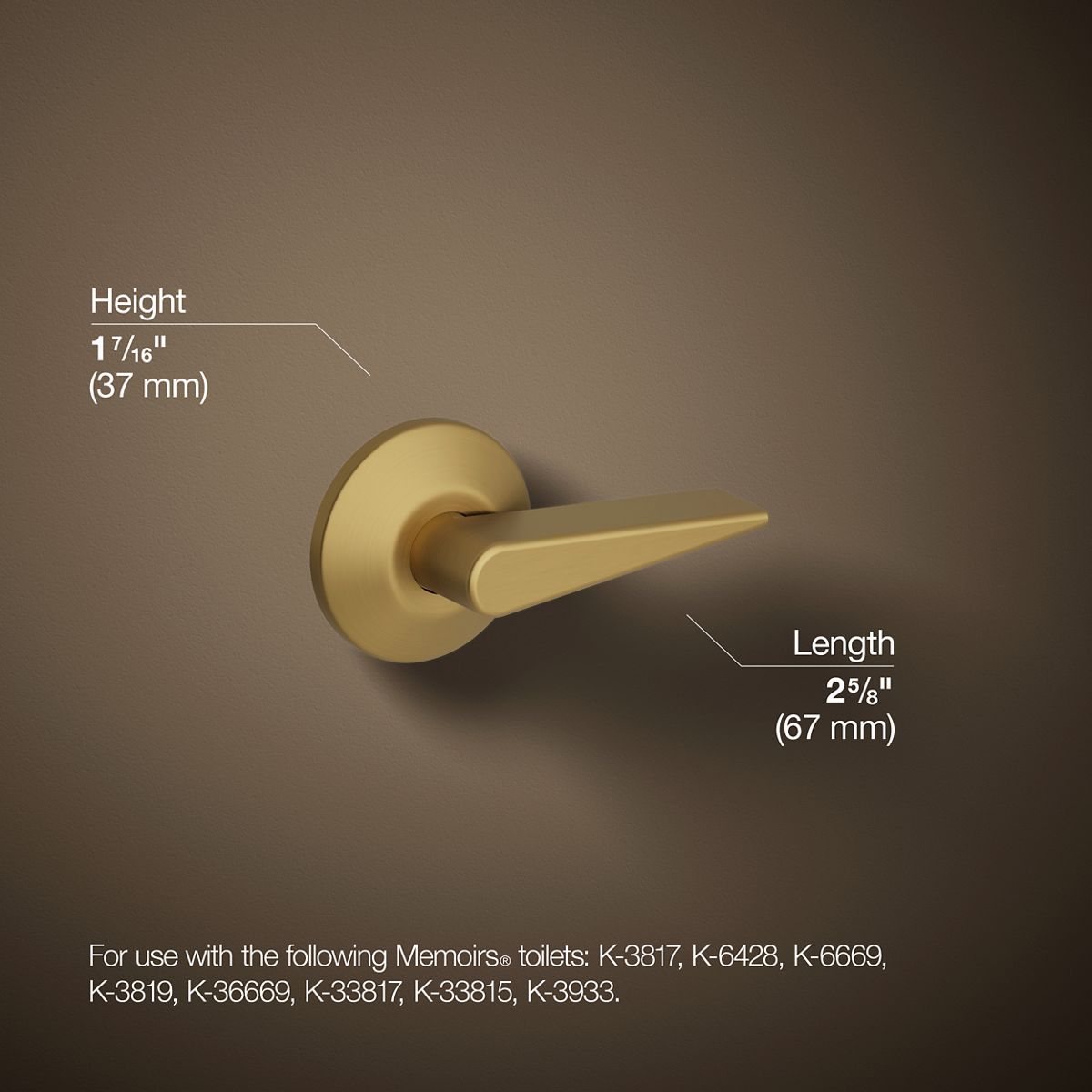 KOHLER K-9167-R Memoirs Trip lever