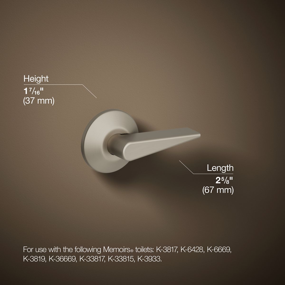 KOHLER K-9167-R Memoirs Trip lever