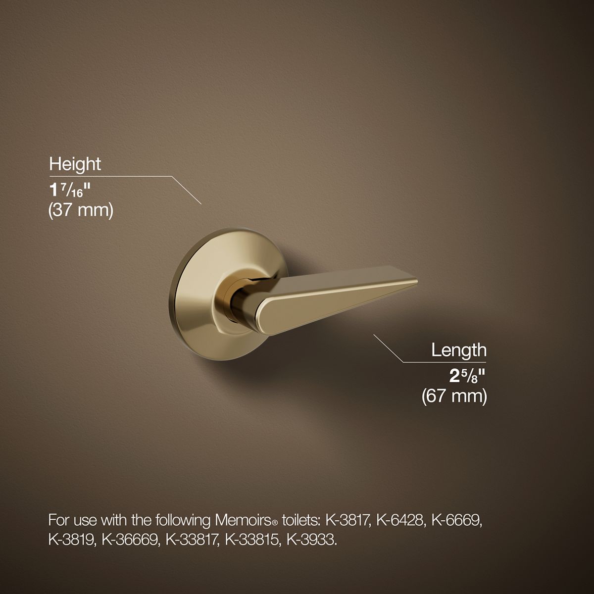 KOHLER K-9167-R Memoirs Trip lever