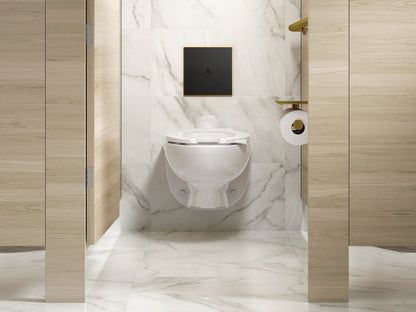 KOHLER K-91TB10L50-7BK Mach Flex Glass faceplate for concealed touchless toilet flushometer, 1.1 gpf, vibrant brushed...