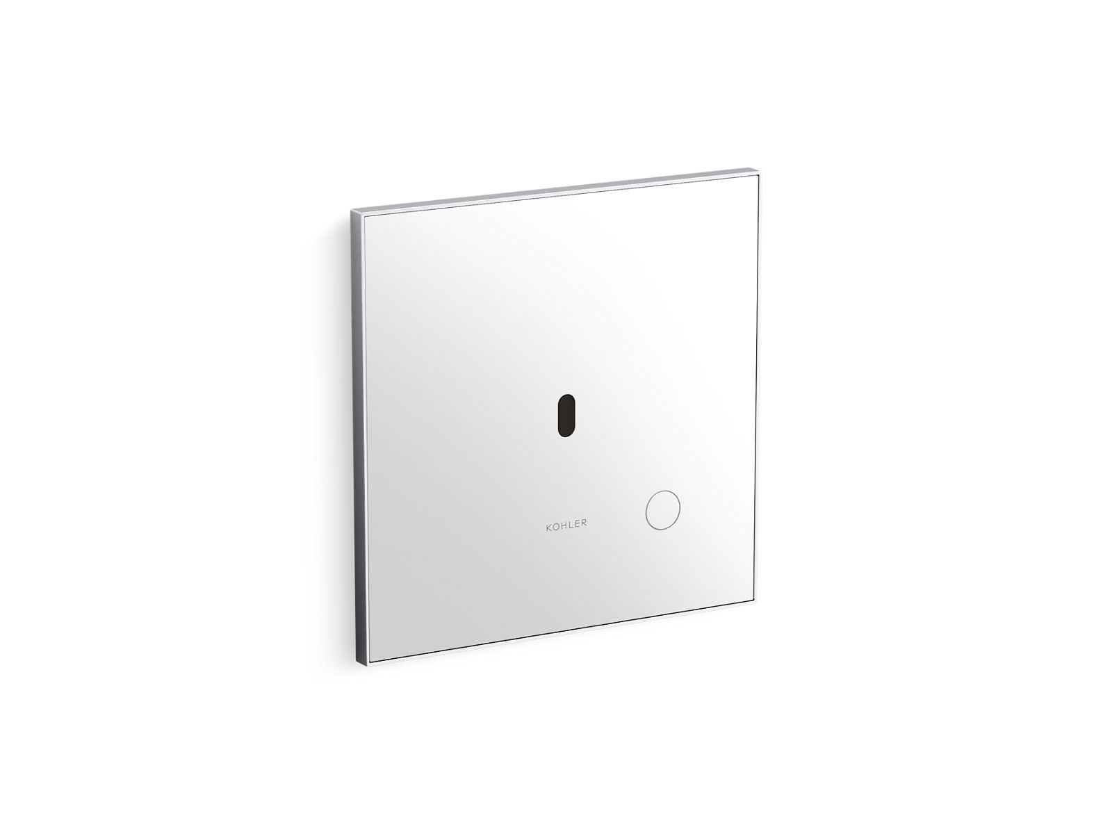 KOHLER K-91TB10R50-0WH Mach Flex Glass Faceplate for Concealed Touchless Toilet Flushometer, 1.6 GPF, Polished Chrome - 3/4 v