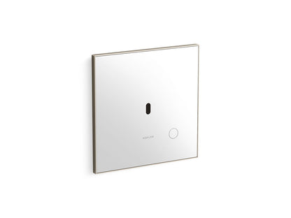 KOHLER K-91TB10R50-0WH Mach Flex Glass Faceplate for Concealed Touchless Toilet Flushometer, 1.6 GPF, Vibrant Brushed Nickel 
