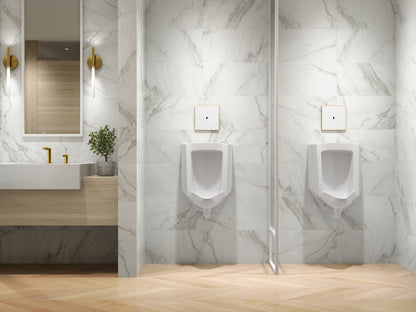 KOHLER K-91UB10D40-0WH Mach Flex Glass faceplate for concealed touchless urinal flushometer, 0.125 gpf, vibrant brushed...