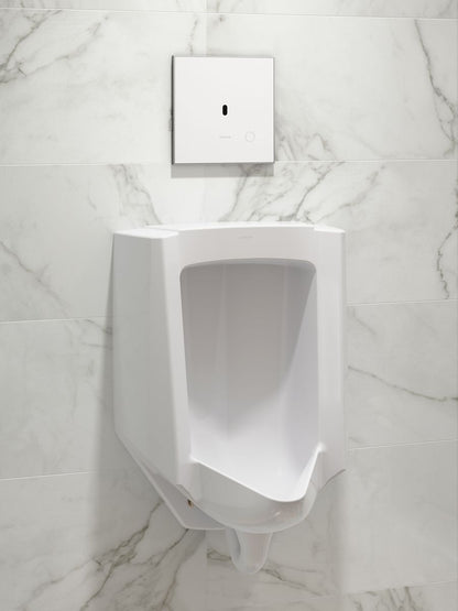 KOHLER K-91UB10G40-0WH Mach Flex Glass Faceplate for Concealed Touchless Urinal Flushometer, 0.5 GPF, Polished Chrome - image