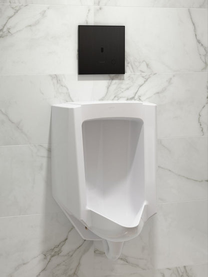 KOHLER K-91UB10G40-7BK Mach Flex Glass Faceplate for Concealed Touchless Urinal Flushometer, 0.5 GPF, Matte Black - image foc