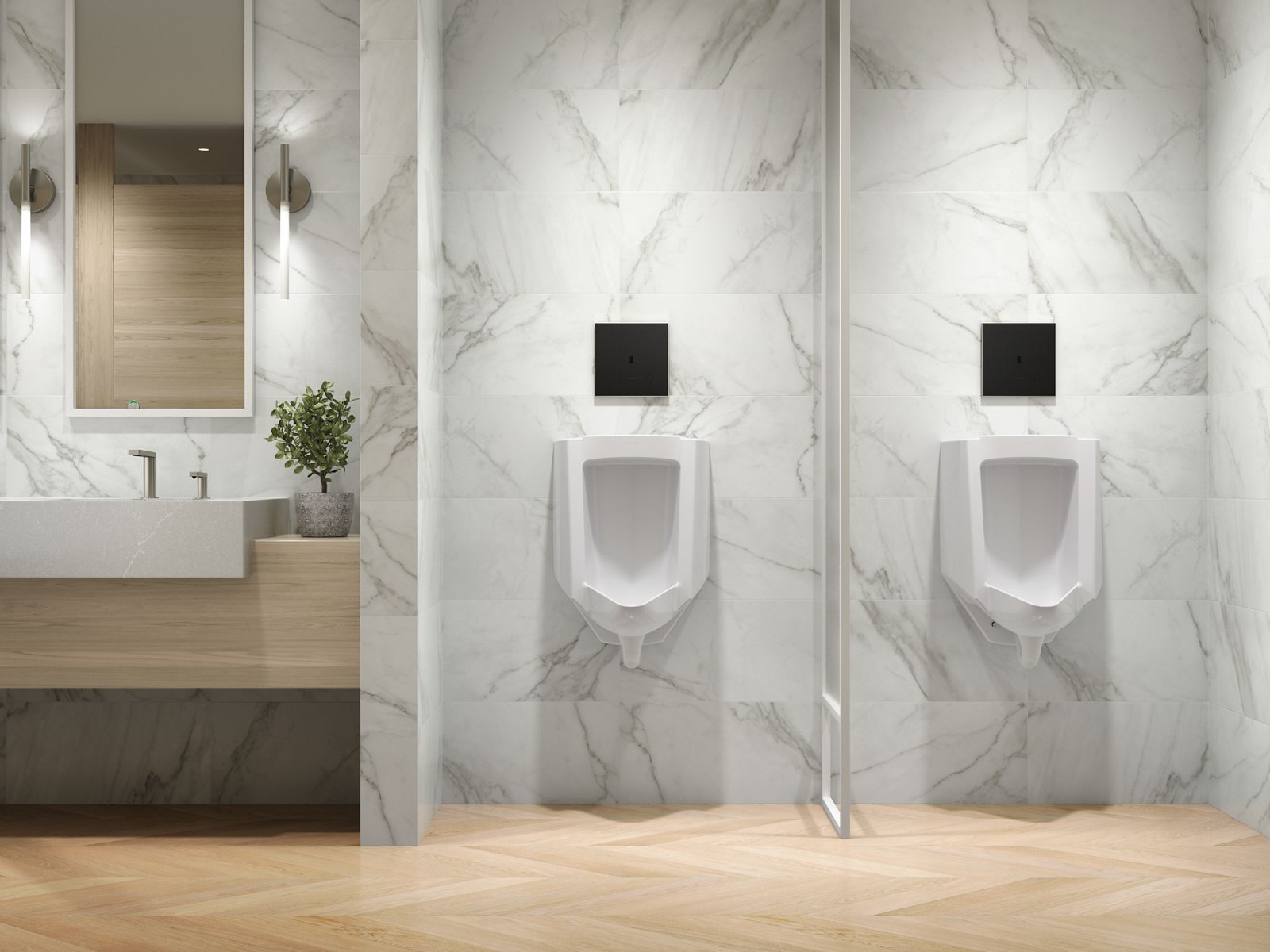 Up to 2 walls & multiple product categories visible