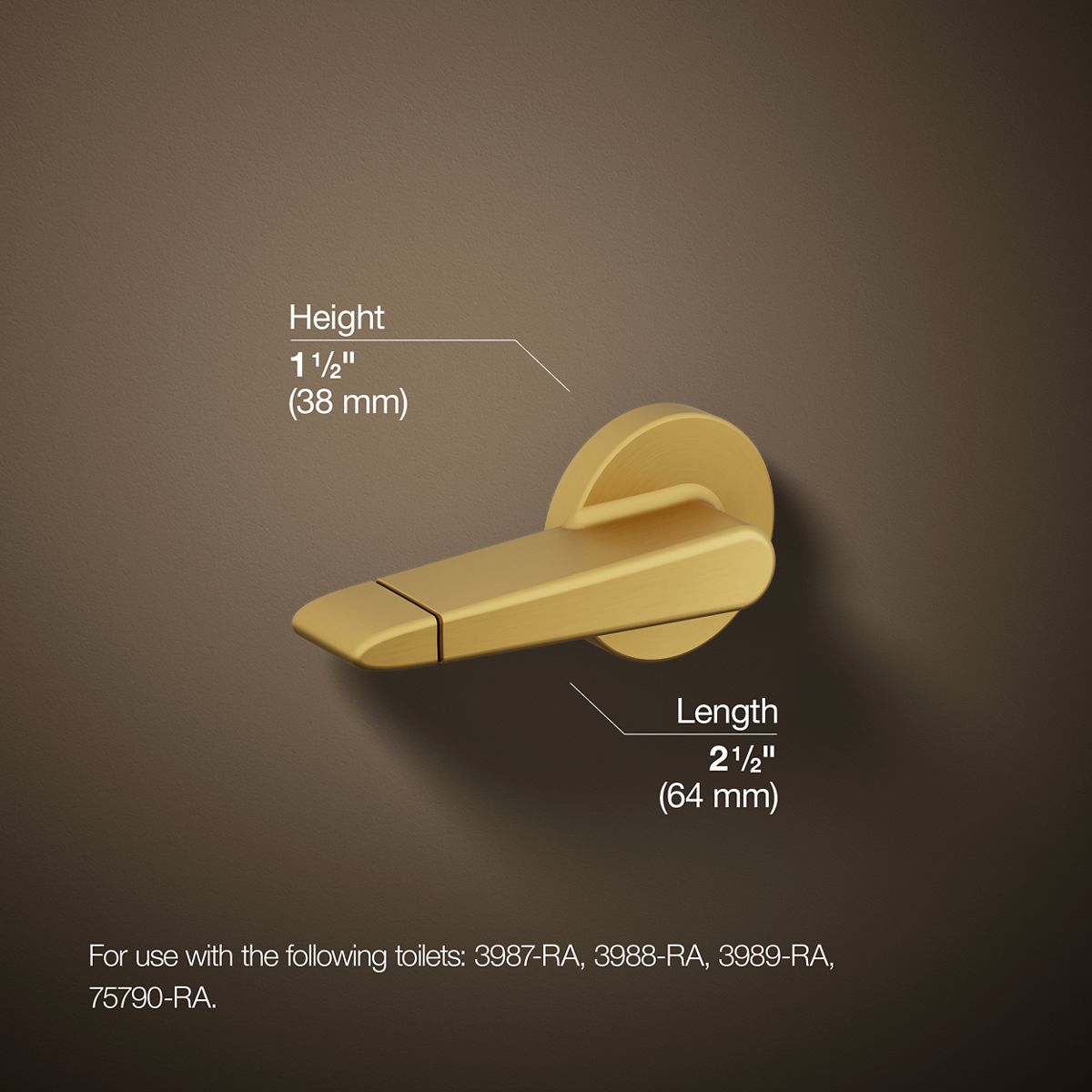 KOHLER Dual-flush trip lever, right hand