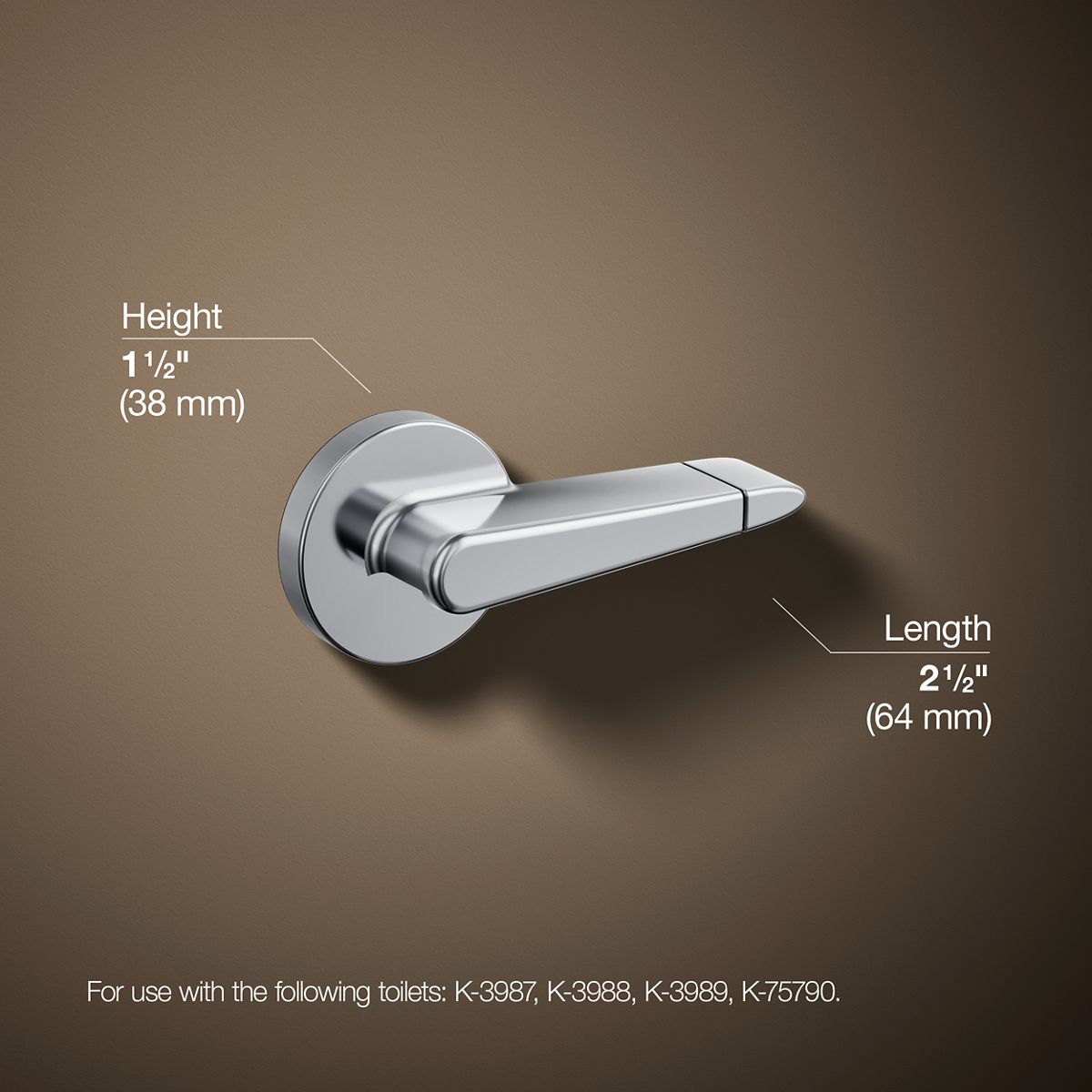 KOHLER K-9237 Dual-flush trip lever, left hand