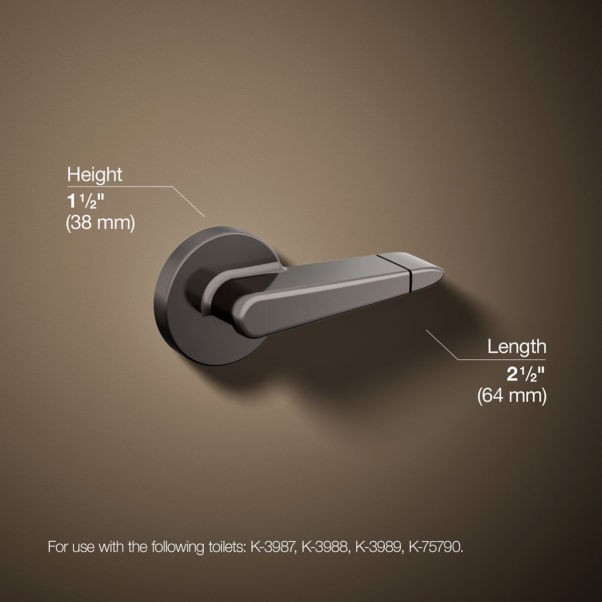 KOHLER K-9237 Dual-flush trip lever, left hand
