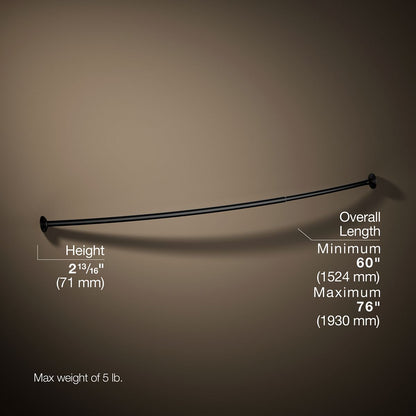 KOHLER K-9349 Expanse Curved shower rod - traditional design