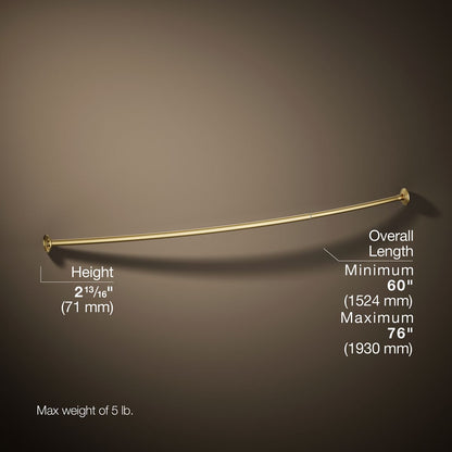 KOHLER K-9349 Expanse Curved shower rod - traditional design