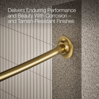KOHLER Expanse Curved shower rod - transitional design