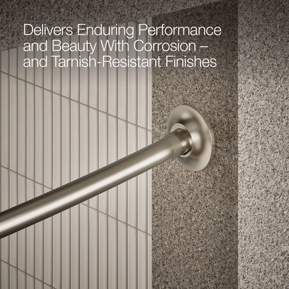 KOHLER Expanse Curved shower rod - transitional design
