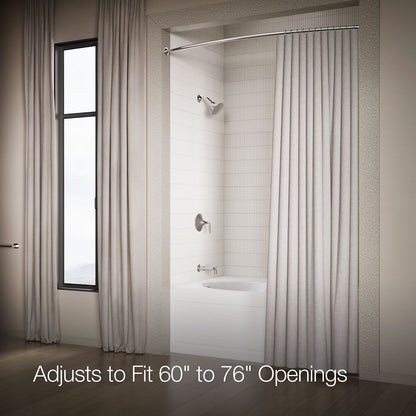 KOHLER Expanse Curved shower rod - transitional design