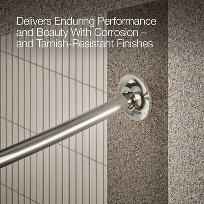 KOHLER Expanse Curved shower rod - transitional design