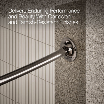 KOHLER Expanse Curved shower rod - transitional design