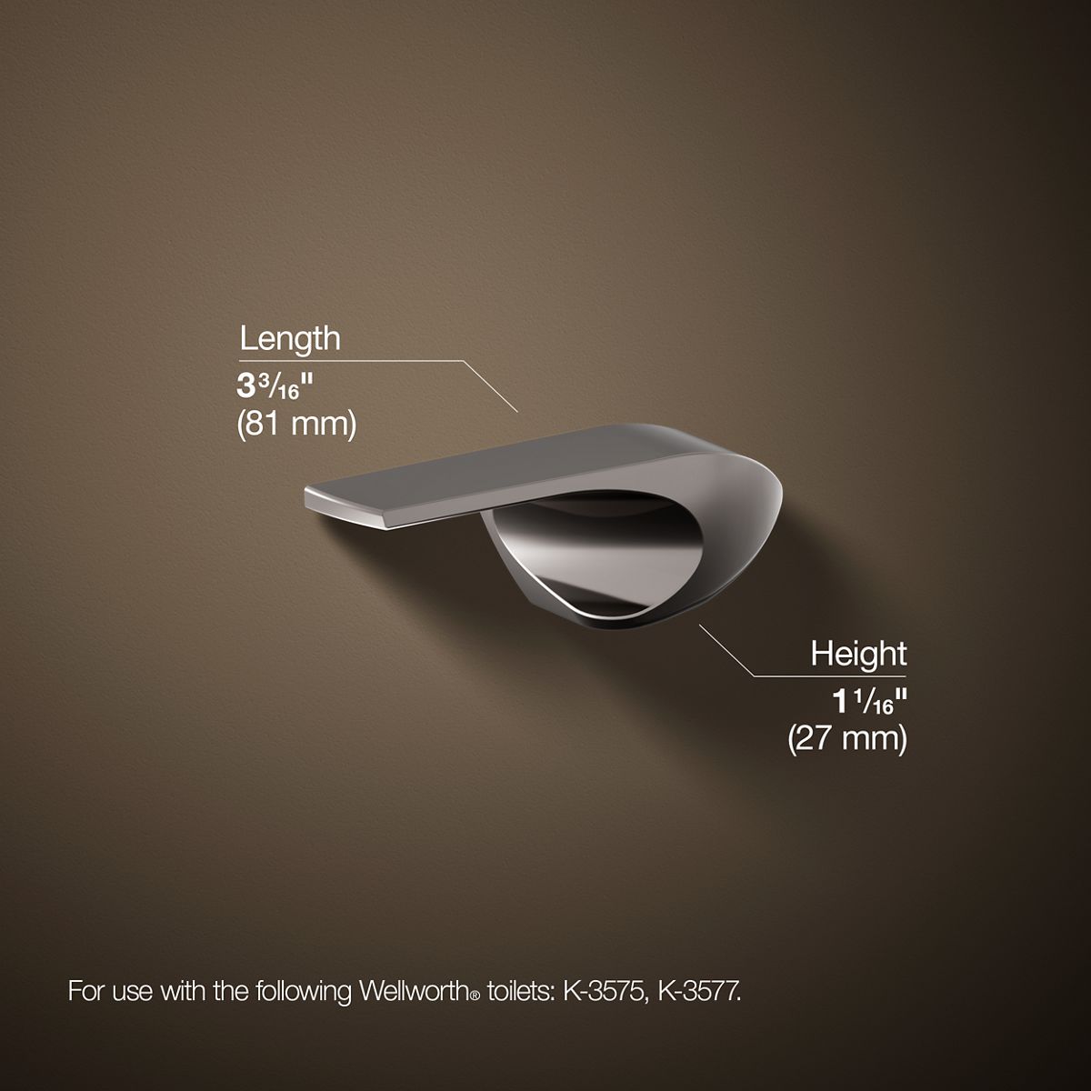 KOHLER K-9380-L Wellworth Left-hand trip lever