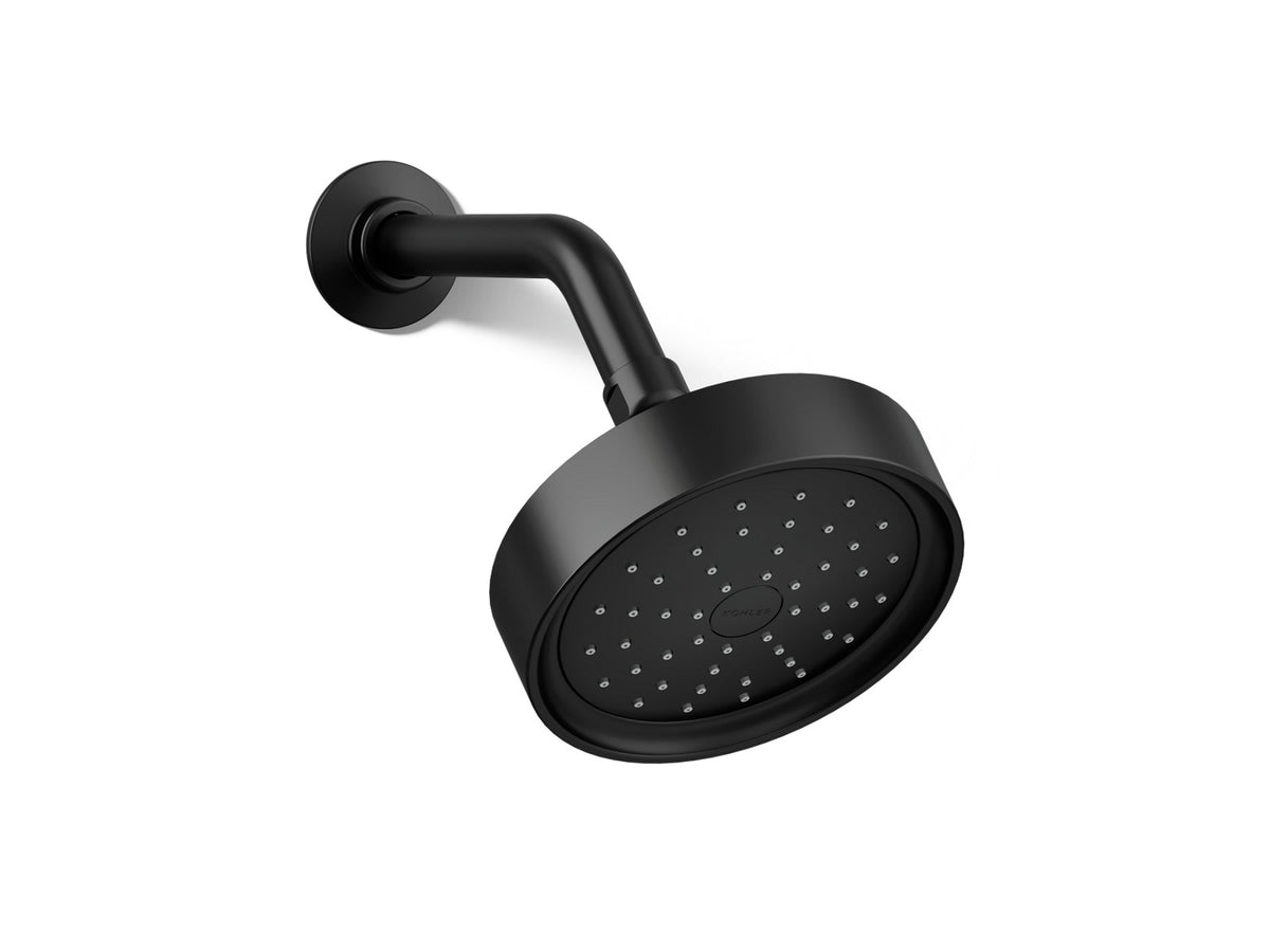 KOHLER K-939-H Purist Single-function showerhead, 1.5 gpm, matte black