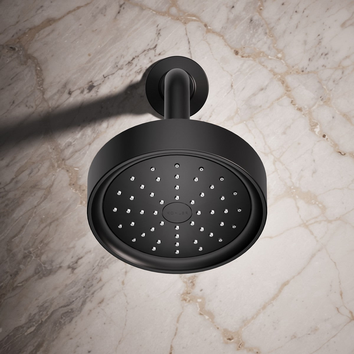 KOHLER K-939-H Purist Single-function showerhead, 1.5 gpm, matte black - view 4