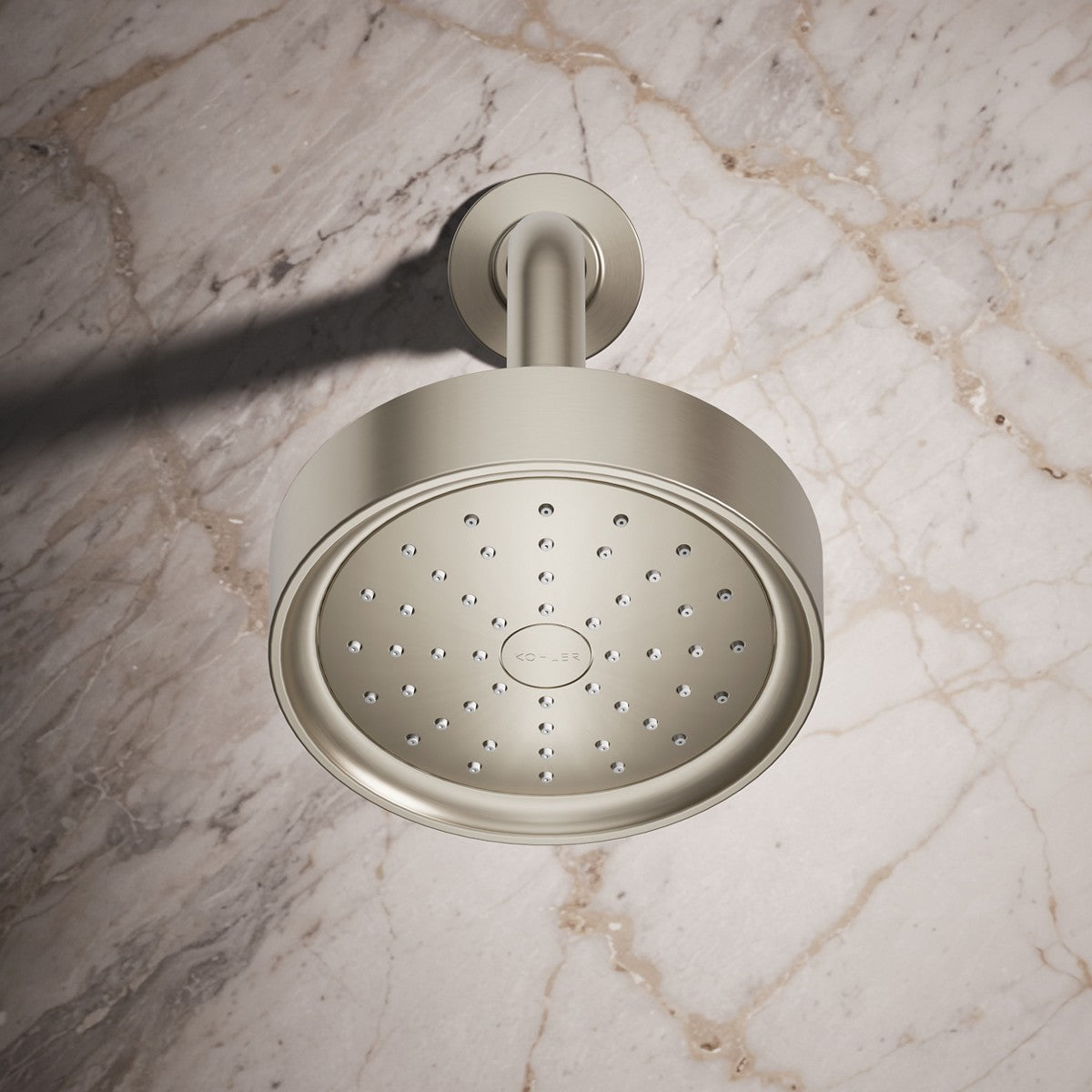 KOHLER K-939-H Purist Single-function showerhead, 1.5 gpm, vibrant brushed nickel - view 4