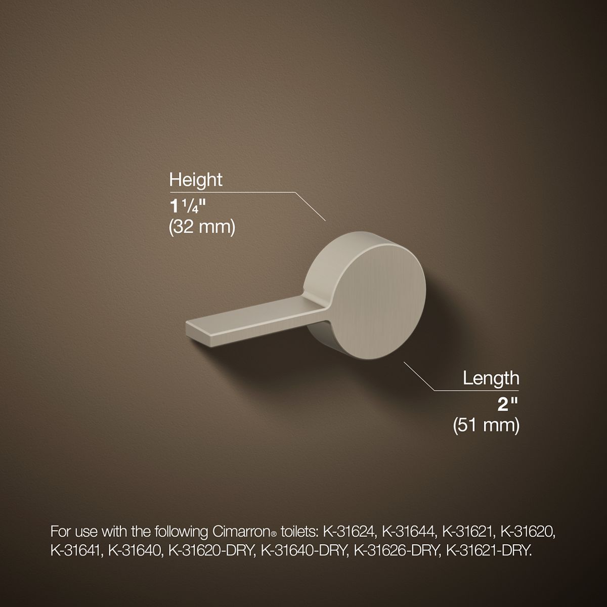 KOHLER K-9466-L Cimarron Left-hand trip lever