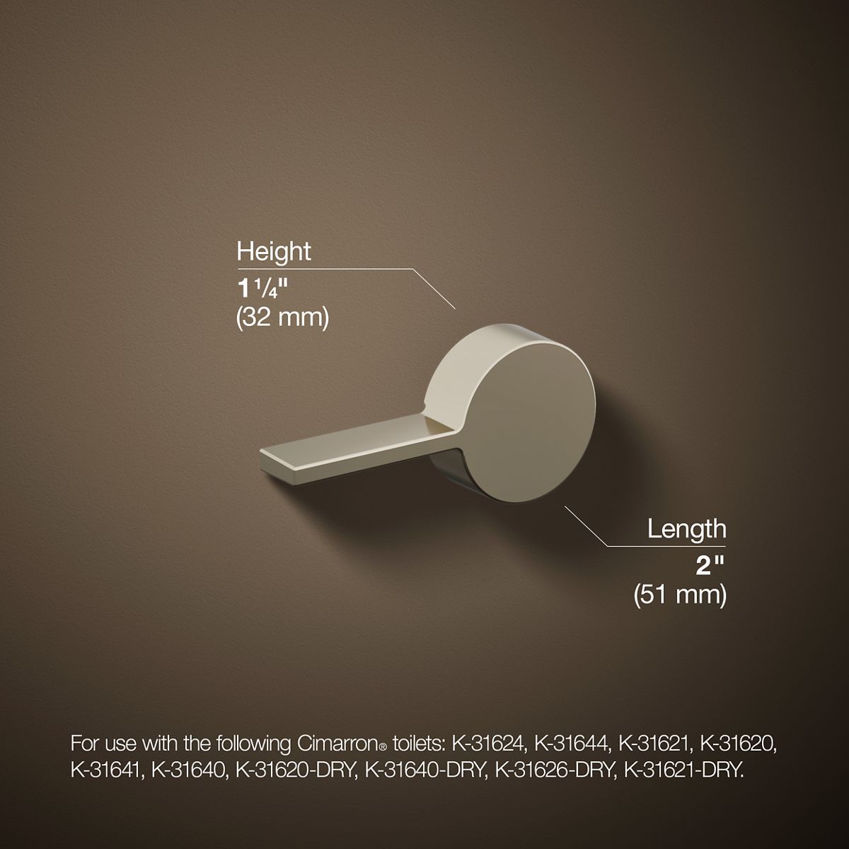KOHLER K-9466-L Cimarron Left-hand trip lever