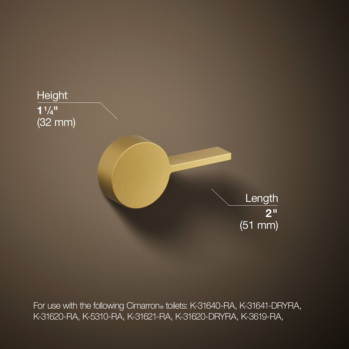 KOHLER Cimarron Right-hand trip lever