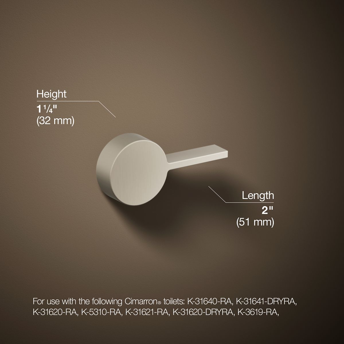 KOHLER Cimarron Right-hand trip lever