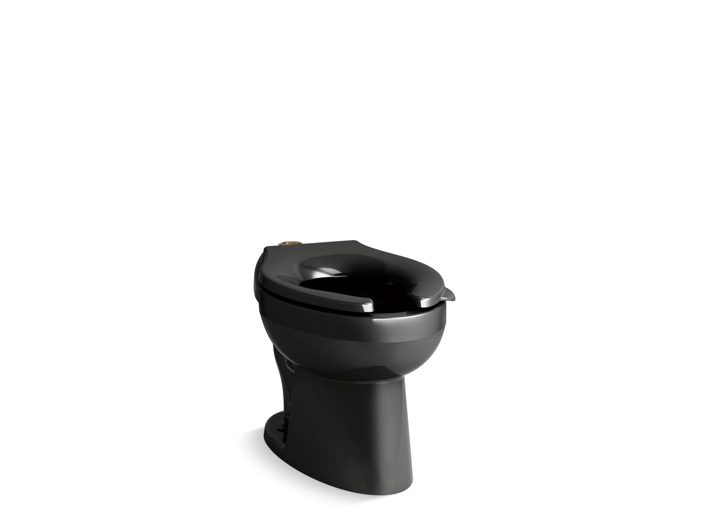 KOHLER K-96053-L Wellcomme Ultra Floor-mount top spud flushometer bowl with bedpan lugs