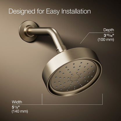 KOHLER Purist Single-function showerhead, 2.5 gpm