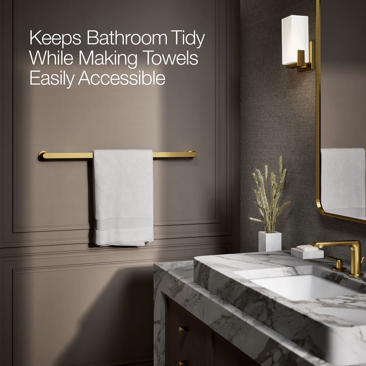 KOHLER K-97027 Avid 30" towel bar
