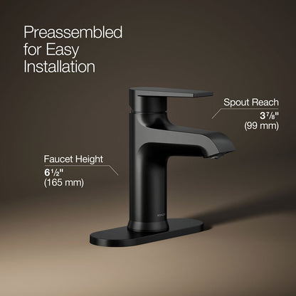 KOHLER K-97061-4 Hint Single-handle bathroom sink faucet, 1.2 gpm