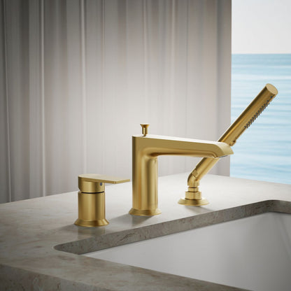 KOHLER K-97070-4 Hint Deck-mount bath faucet with handshower