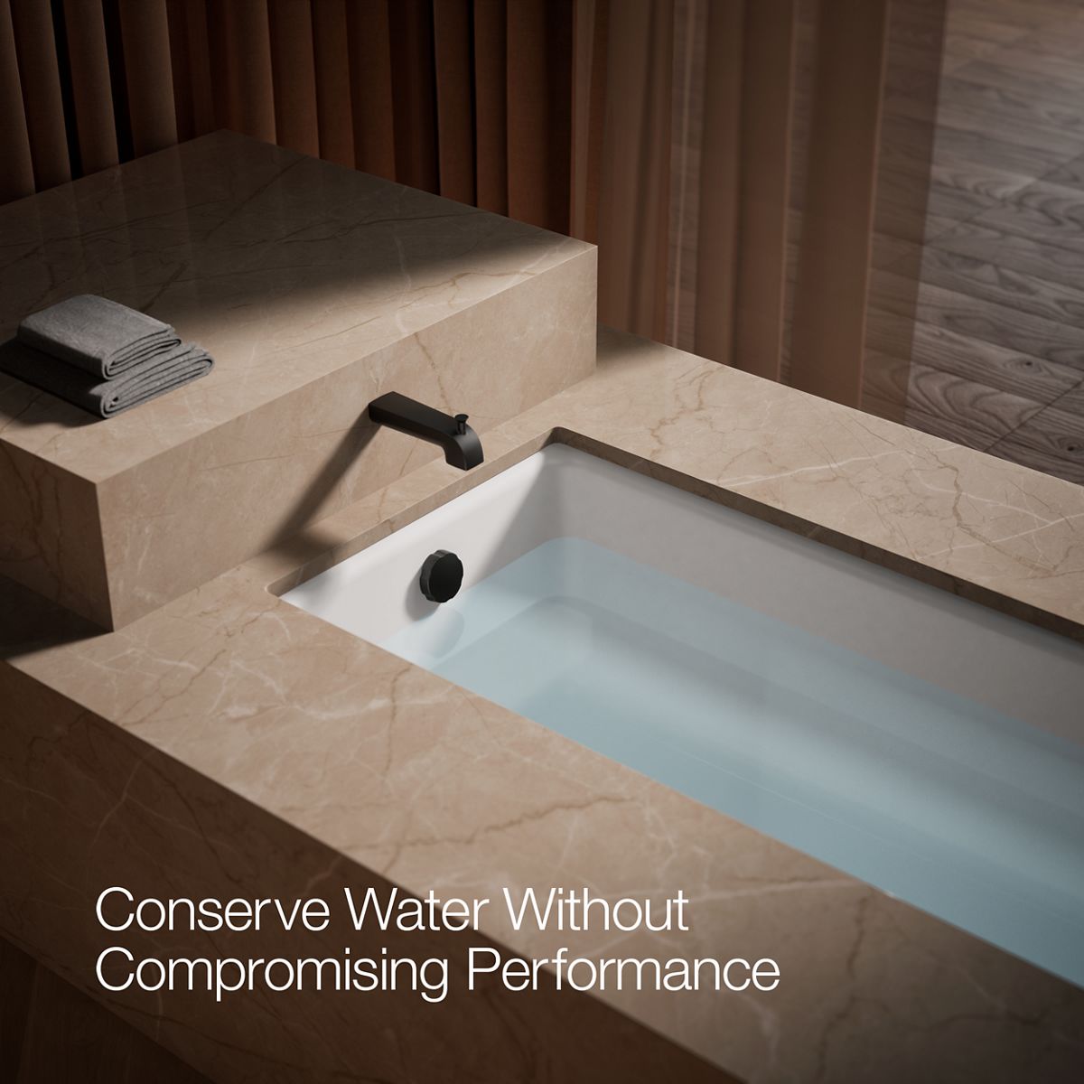 KOHLER K-97089 Pitch Wall-mount diverter bath spout