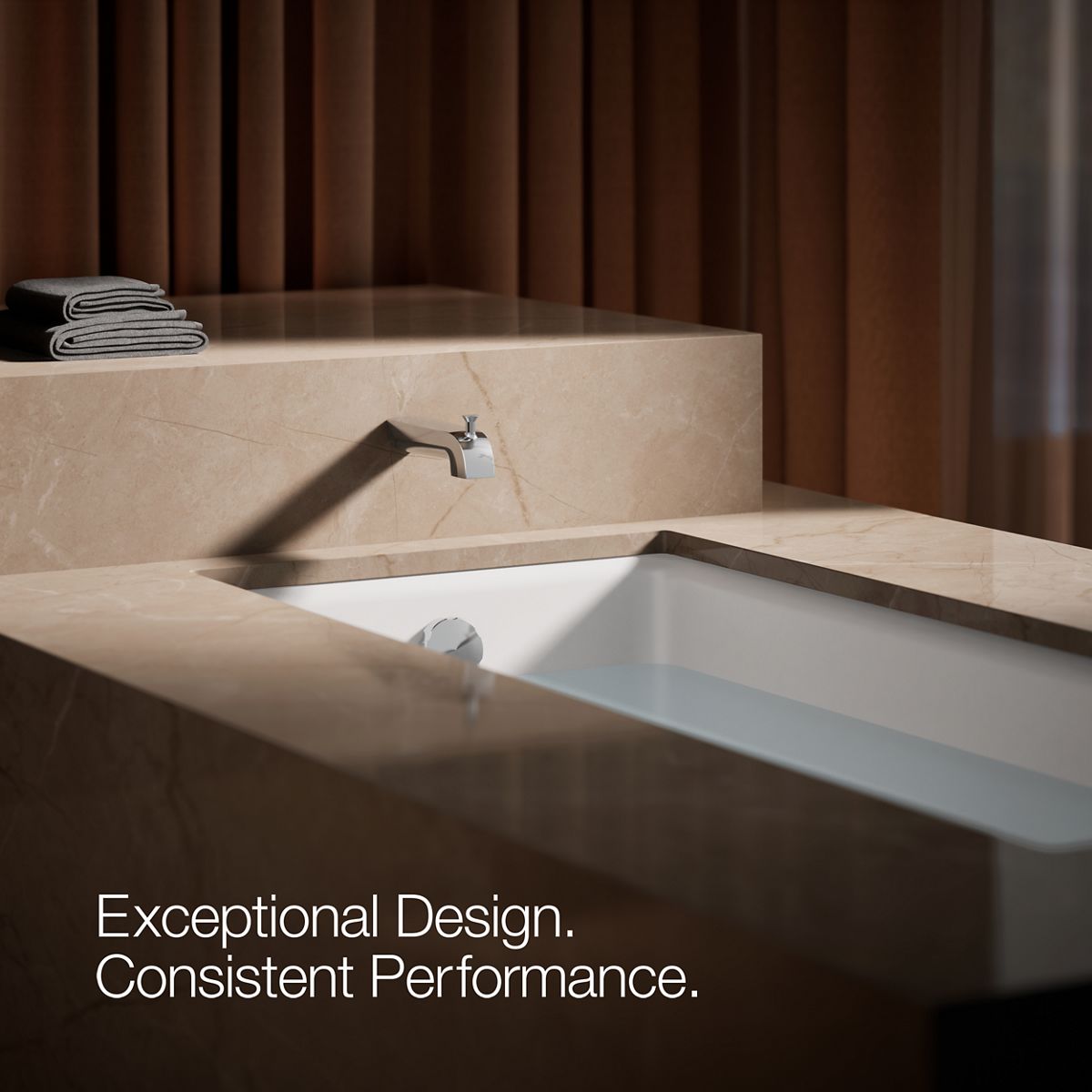 KOHLER K-97089 Pitch Wall-mount diverter bath spout