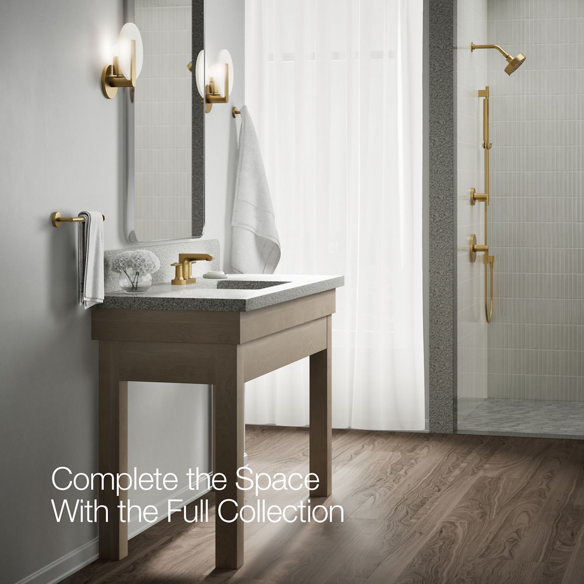 KOHLER K-97094-4 Hint Centerset bathroom sink faucet, 1.2 gpm