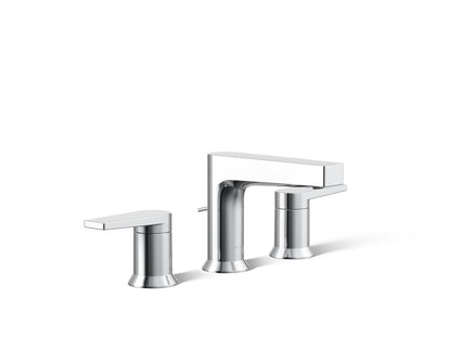 KOHLER K-97100-4 Taut Widespread bathroom sink faucet, 1.2 gpm