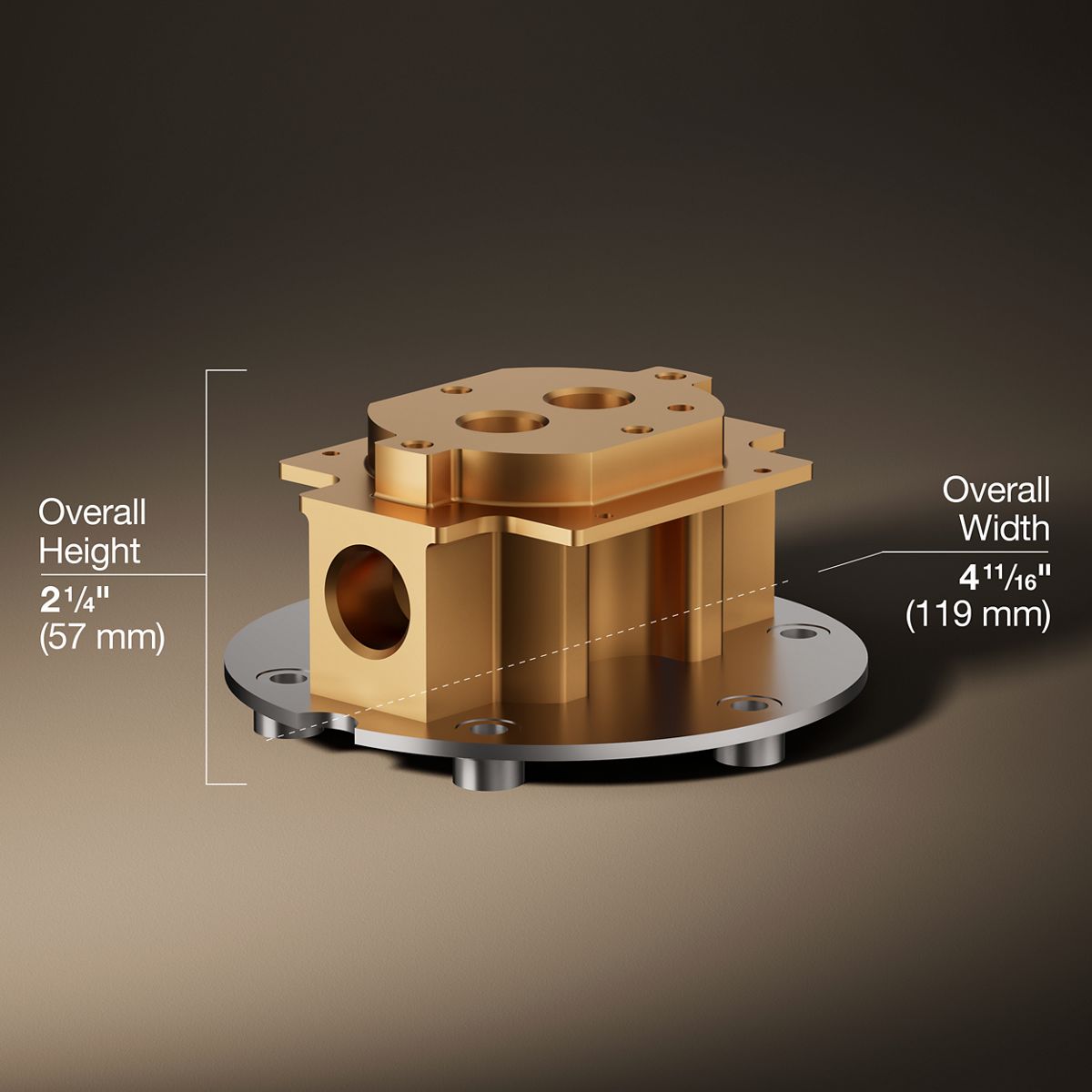 KOHLER K-97342 Mounting-block for Avid bath filler