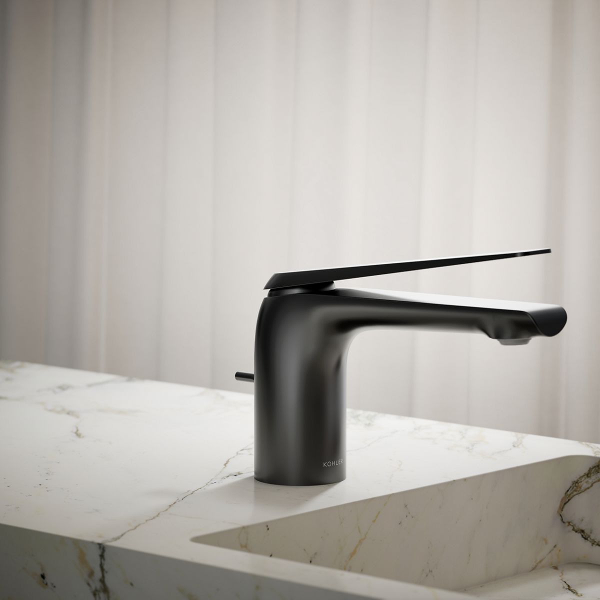 KOHLER K-97345-4N Avid Single-handle bathroom sink faucet, 0.5 gpm