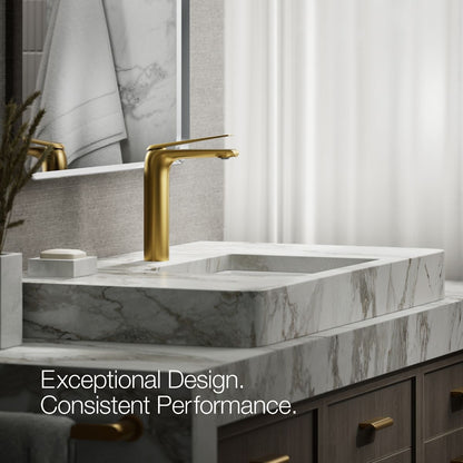 KOHLER K-97347-4N Avid Tall single-handle bathroom sink faucet, 0.5 gpm