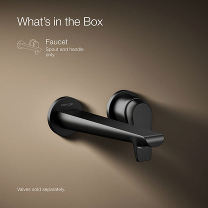 KOHLER K-97358-4 Avid Wall-mount bathroom sink faucet, 1.2 gpm