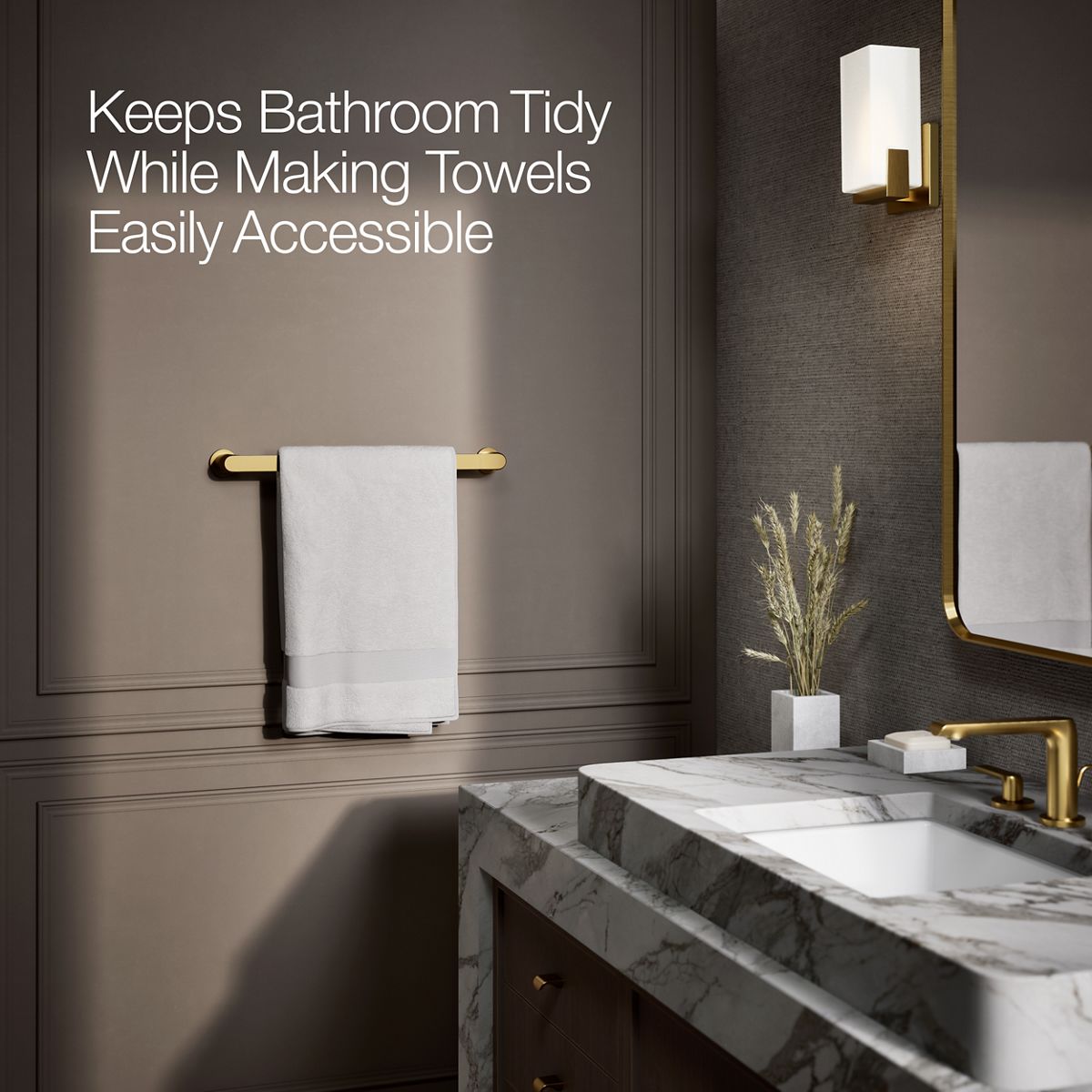 KOHLER K-97494 Avid 18" towel bar