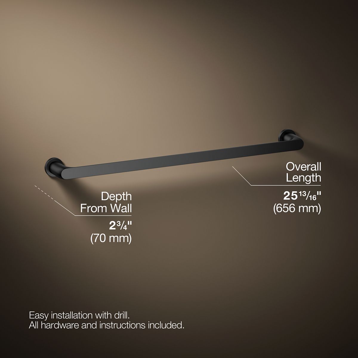 KOHLER K-97495 Avid 24" towel bar