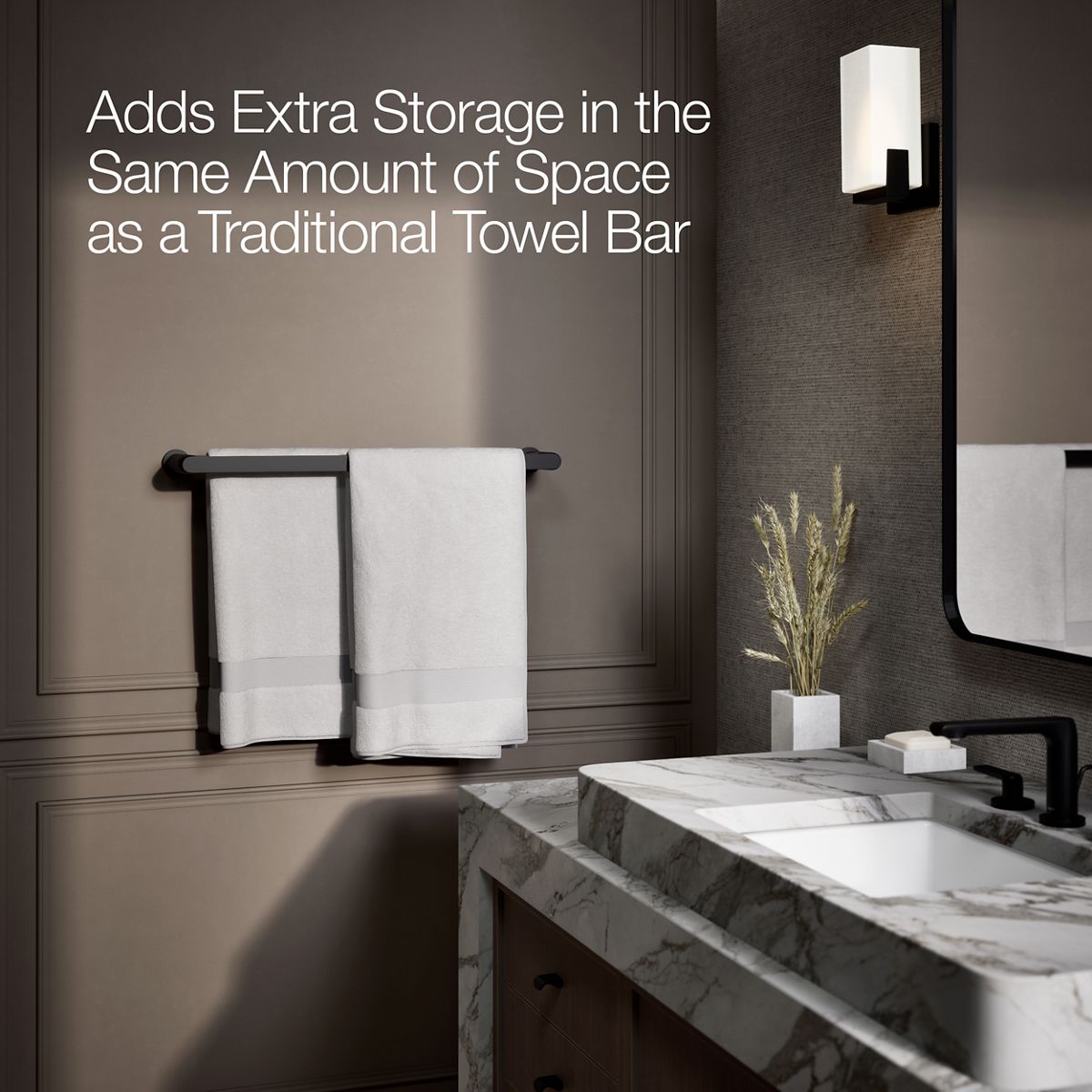 KOHLER K-97496 Avid 24" double towel bar