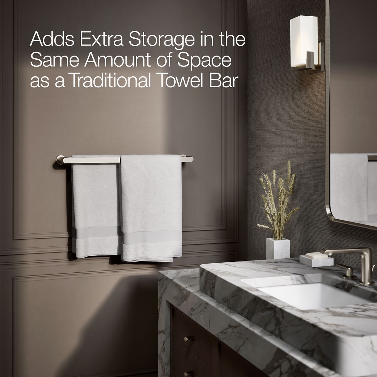 KOHLER K-97496 Avid 24" double towel bar